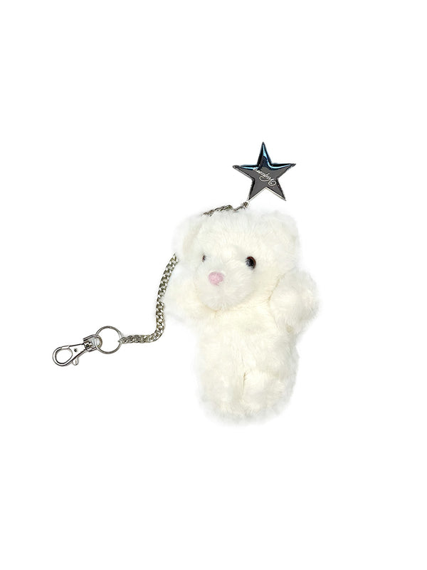 Unisex Teddy Bear Keychain Woven