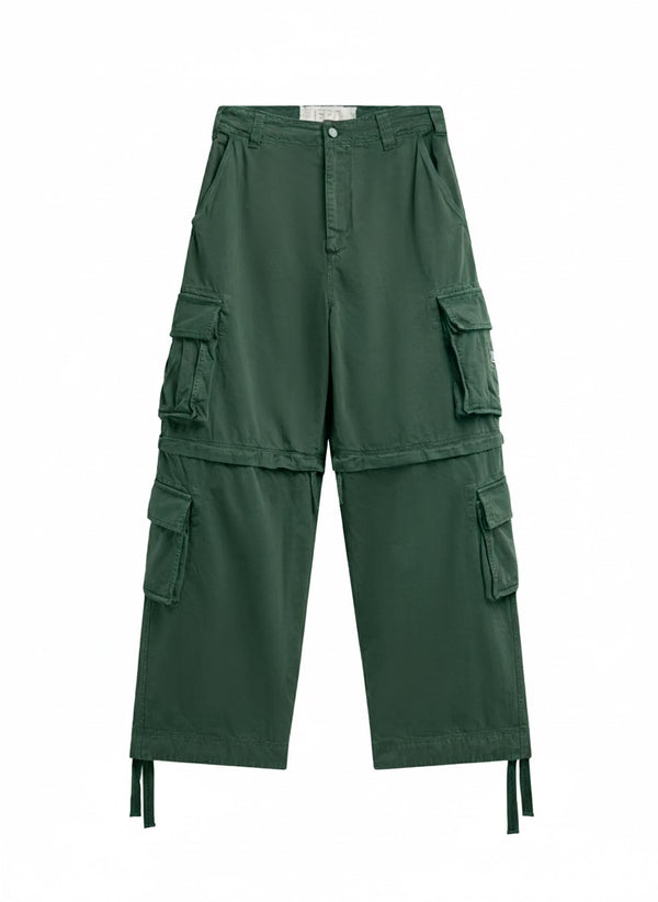 Zip Off Cargo Pants Woven Green