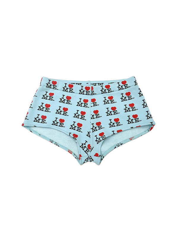 I Heart Me Me Serena Shorts-Blue