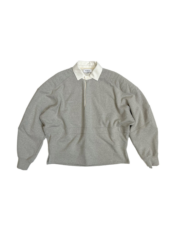Gray Paneled Polo