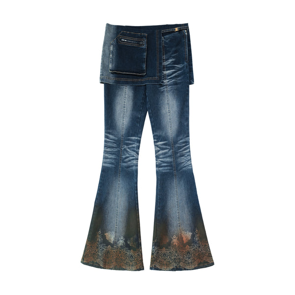 Flare Pants With Pocket Belt
