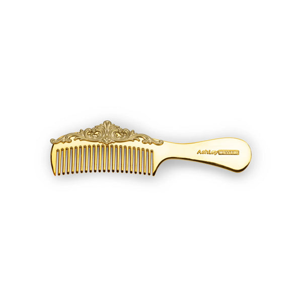Gold Filigree Comb Hair Clip