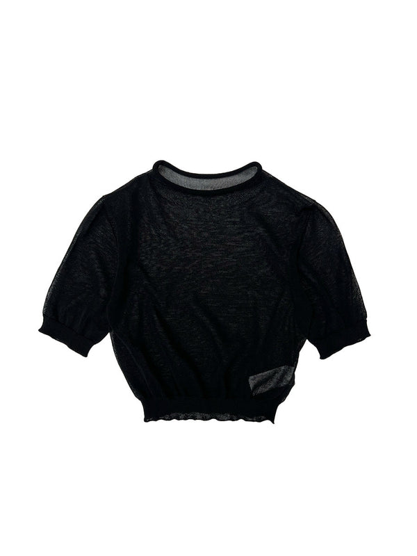 Sheer Cropped Knit