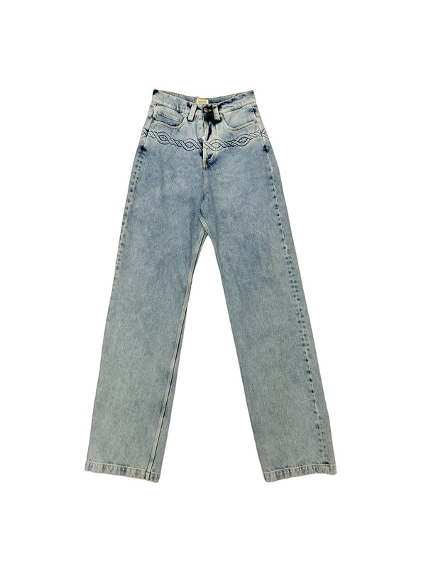 DENIM CABLE CORDED JEANS