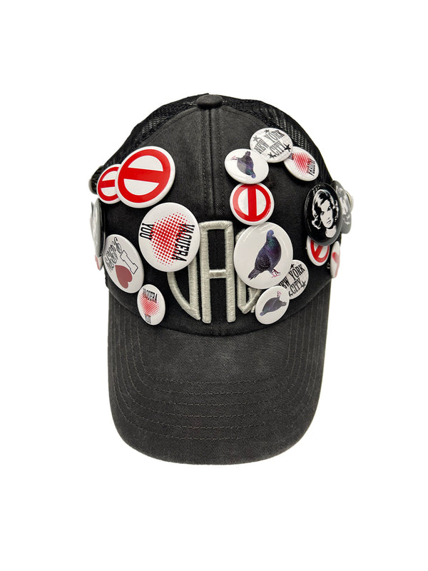 Baseball Hat With Pins Woven