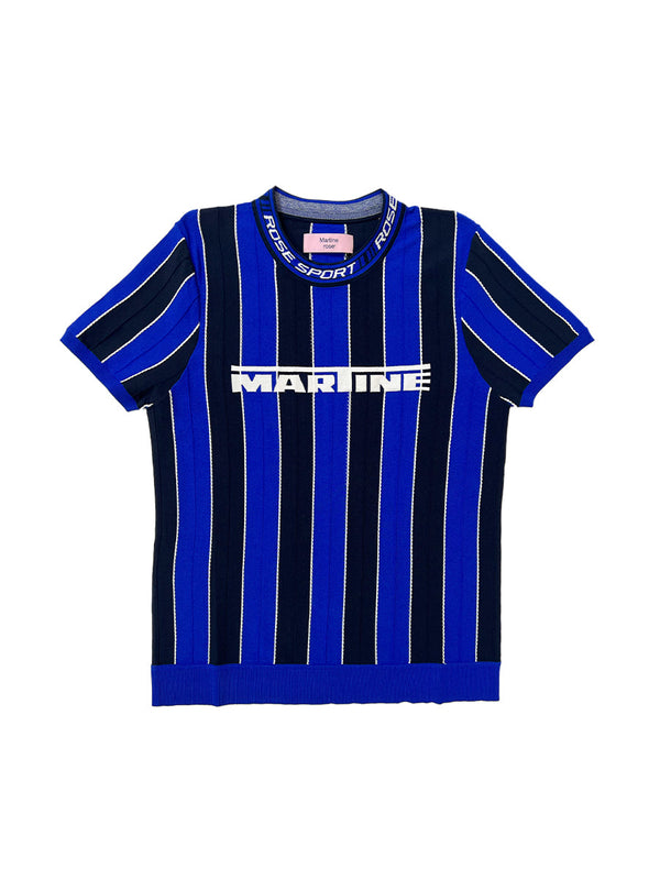 Logo Tight T-shirt In Blue