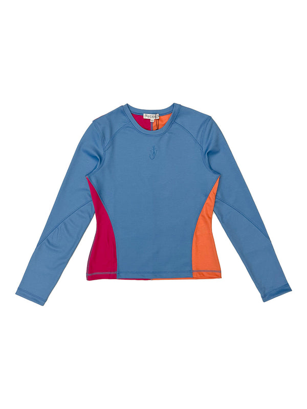 Panelled Top With Anchor Embroidery