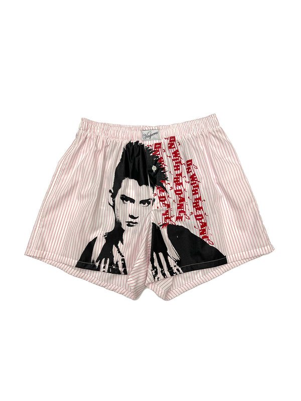 Pink & White Boxer Shorts