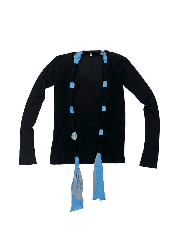 Black & Blue Circ Cardigan