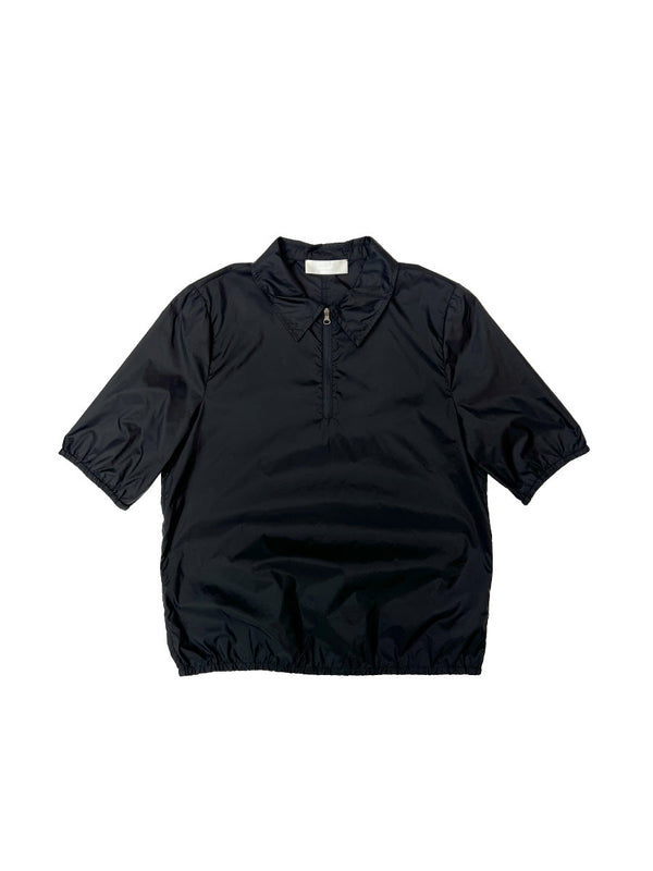 Sheer Half Zip-Up Top