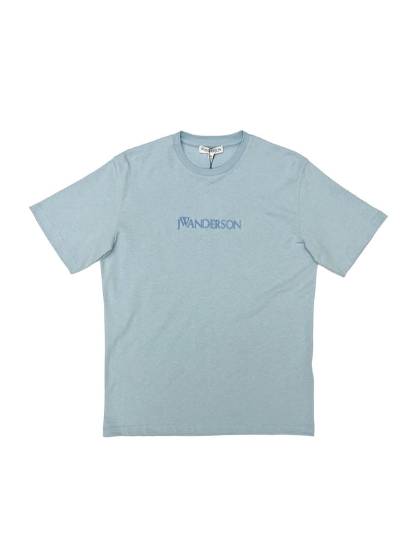 Blue Flocked Logo T-shirt