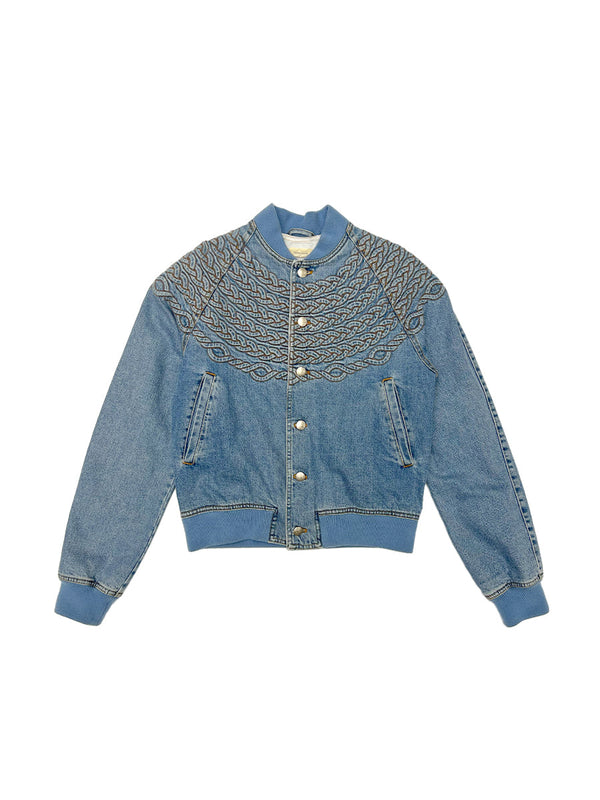CORDED DENIM BOMBER